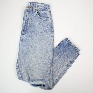 Vintage 80s 90s Chic Womens 14T Tall Acid Wash High-Waisted Mom Jeans